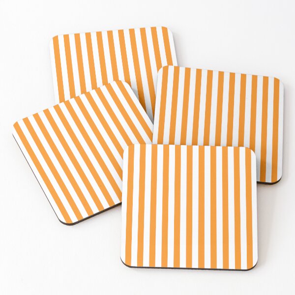 Item preview, Cabana Orange White Stripe designed and sold by CreativeBridge.