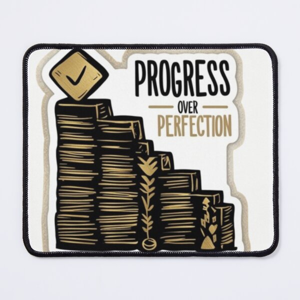 Item preview, Progress Over Perfection Motivational Sticker for Growth and Success designed and sold by skillifyme.