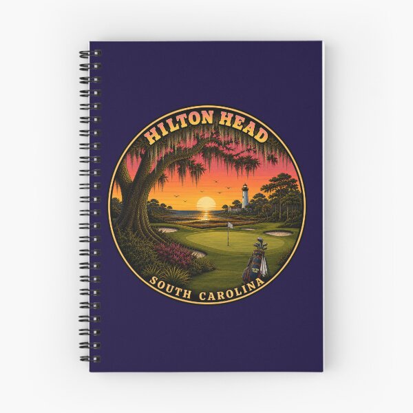 Item preview, Hilton Head Island Golf Course Sunset Retro Badge  designed and sold by Swanny's Custom T-shirt and Gift Designs.