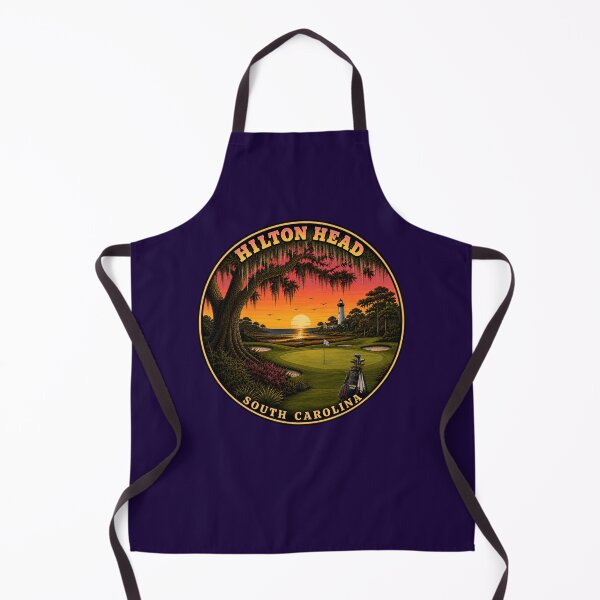 Item preview, Hilton Head Island Golf Course Sunset Retro Badge designed and sold by Swanny's Custom T-shirt and Gift Designs.