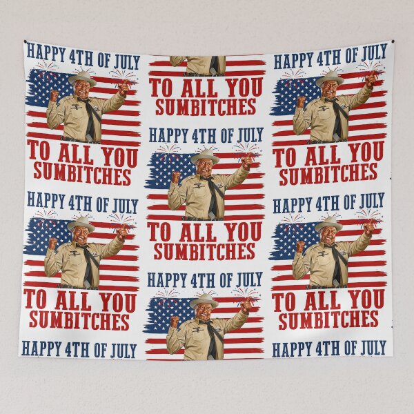 Item preview, Happy 4th Of July To All You Sumbitches Patriotic Cowboy Independence Day designed and sold by issan-exe.