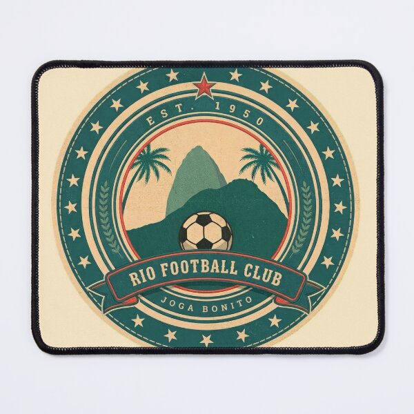 Item preview, Rio Football Club Vintage Retro Brazil Soccer Design designed and sold by Haus Rio Studio.
