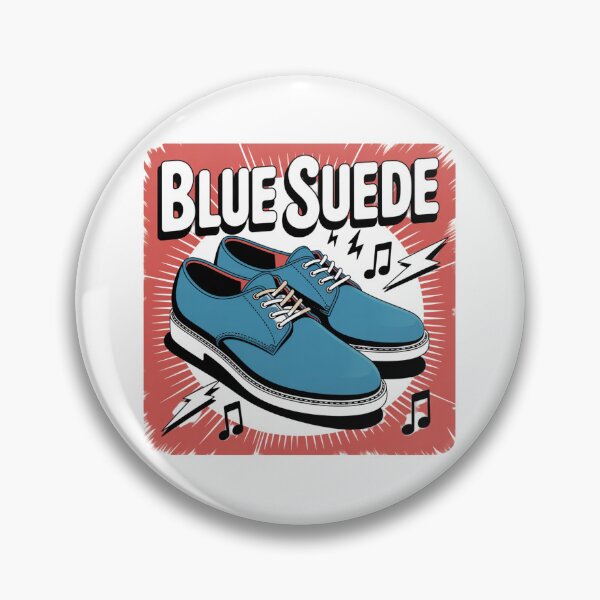 Item preview, Blue Suede Shoes Rockabilly Vintage Sticker designed and sold by LukaRealm.