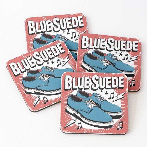 Item preview, Blue Suede Shoes Rockabilly Vintage Sticker designed and sold by LukaRealm.