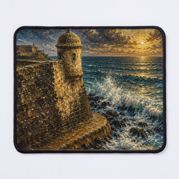 Item preview, La Garita del Diablo – Sunset Over Old San Juan designed and sold by ITSimagination.