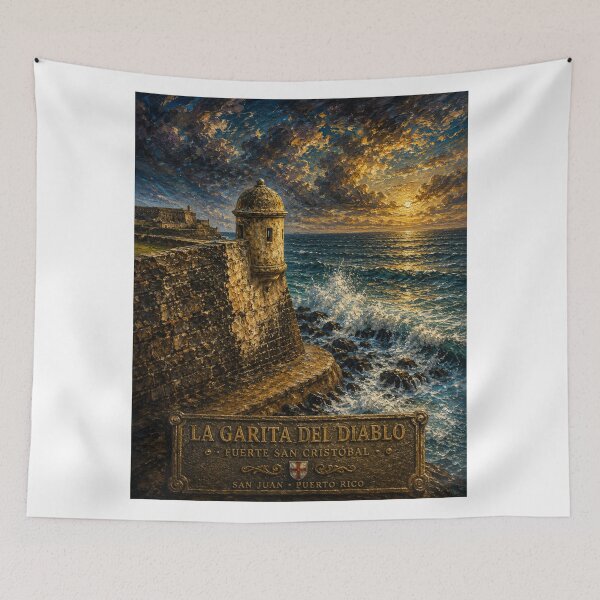 Item preview, La Garita del Diablo – Sunset Over Old San Juan designed and sold by ITSimagination.