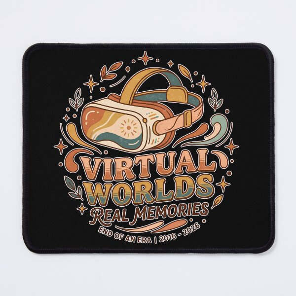 Item preview, Virtual Worlds Real Memories Retro VR Gaming designed and sold by Khadigadesings.