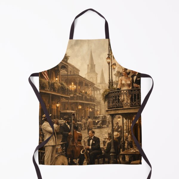 Item preview, Vintage New Orleans Jazz Street Scene designed and sold by Ve state official.