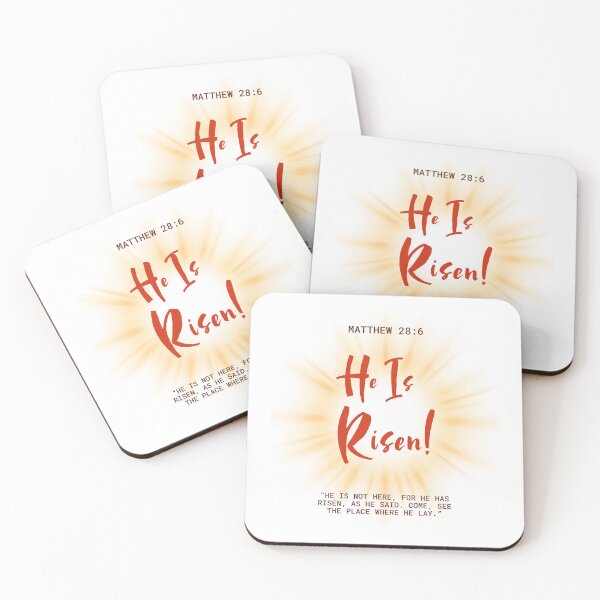 Item preview, He Is Risen Matthew 28:6 Christian Design designed and sold by TheLampClothing.