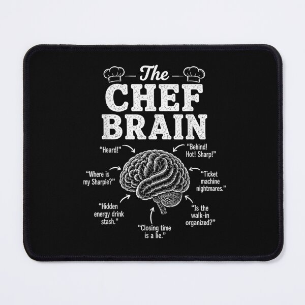Item preview, The Chef Brain Anatomy Funny Culinary Kitchen Cooking Humor Restaurant Quotes designed and sold by NgumohaLanke.