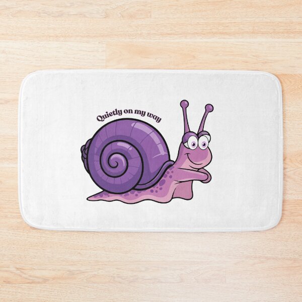 Item preview, Silent Drift Snail Illustration | Minimal Purple Aesthetic Sticker designed and sold by Pandey14.