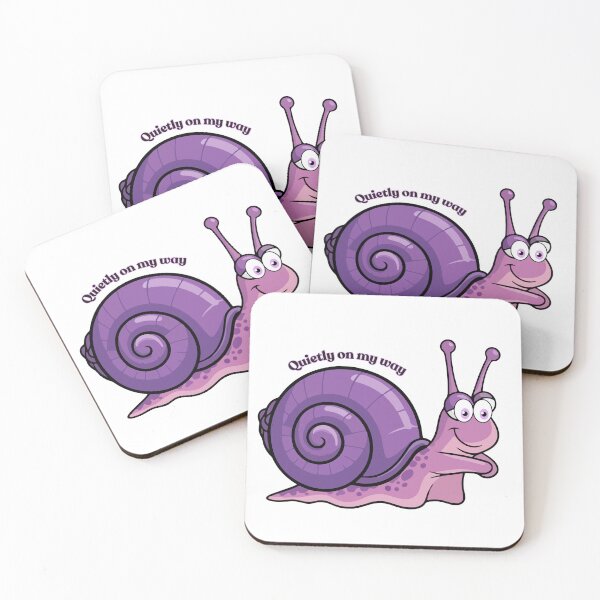 Item preview, Silent Drift Snail Illustration | Minimal Purple Aesthetic Sticker designed and sold by Pandey14.