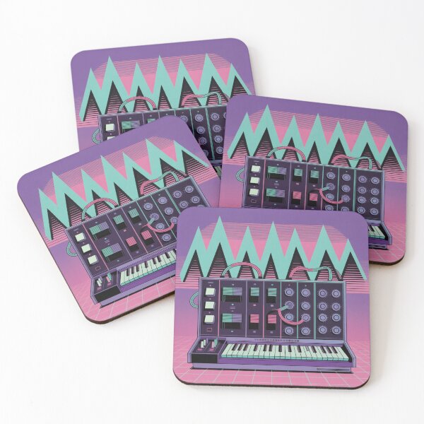 Item preview, Analog Synthesizer Synthwave Retro Art Print designed and sold by LukaRealm.