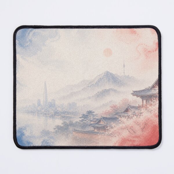 Item preview, South Korea Watercolor Travel Illustration designed and sold by AHOK-lab.