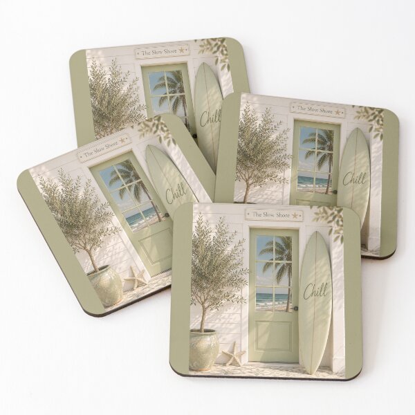 Item preview, Coastal Cottage Door with Ocean View designed and sold by TheSlowShore.