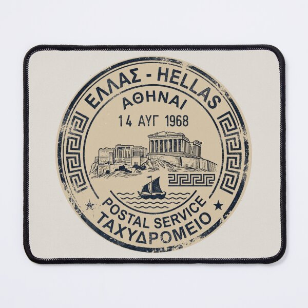 Item preview, Athens Acropolis Emblem | Hellas Greek Heritage Seal designed and sold by Timeless Decor.
