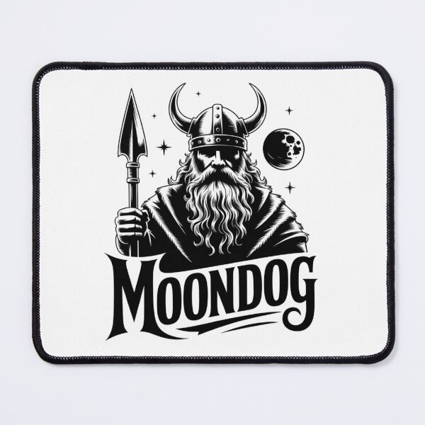 Item preview, Moondog Viking Musician Folk Art Sticker designed and sold by LukaRealm.