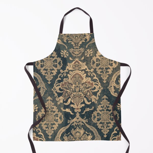 Item preview, Intricate Vintage Blue Damask Flowers Mystical Pattern designed and sold by GrinGalore.