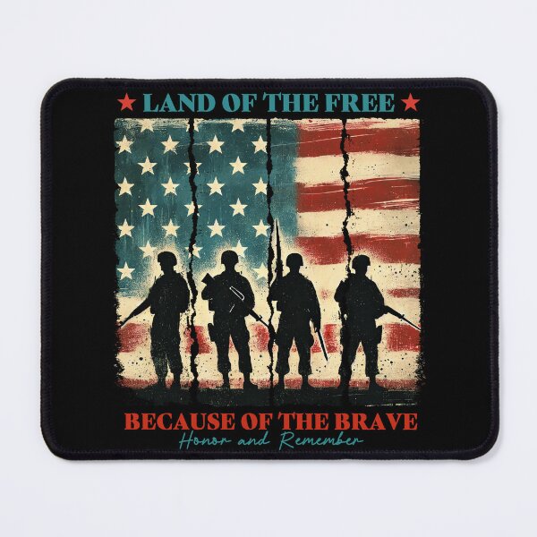 Item preview, Vintage Patriotic Veteran - Land Of The Free Because Of The Brave - Honor And Remember - 4th Of July designed and sold by legendaryskins.