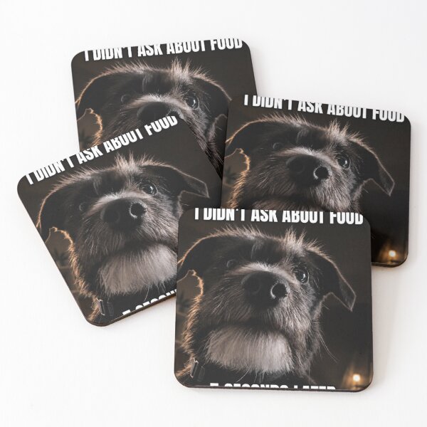 Item preview, Funny Dog Demanding Food Meme Graphic designed and sold by ZazuCo.