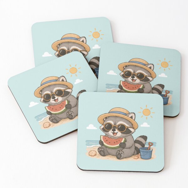 Item preview, Cute Summertime Racoon designed and sold by MellowMunchkins.