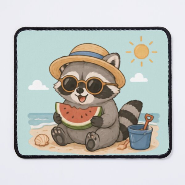 Item preview, Cute Summertime Racoon designed and sold by MellowMunchkins.