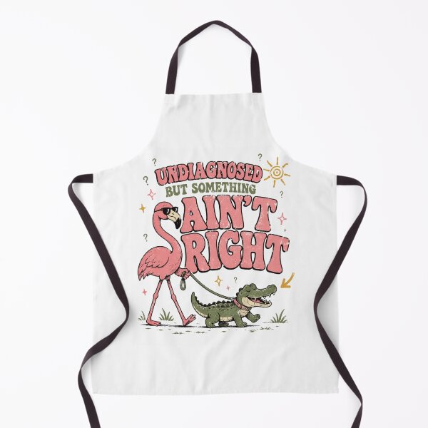 Item preview, Undiagnosed But Something Ain't Right Flamingo Walking Crocodile designed and sold by Region.
