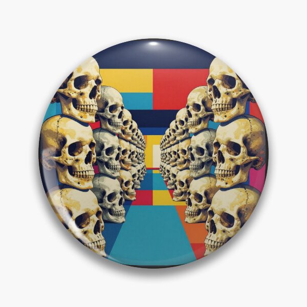 Item preview, Fading Skulls on Colourful Background designed and sold by TheDarkVault.