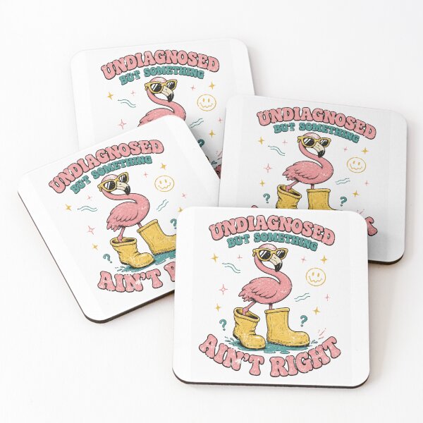 Item preview, Undiagnosed But Something Ain't Right Flamingo In Giant Boots designed and sold by Region.