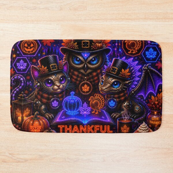 Item preview, Thankful in the Future Cyber Owl designed and sold by Omni Craft .