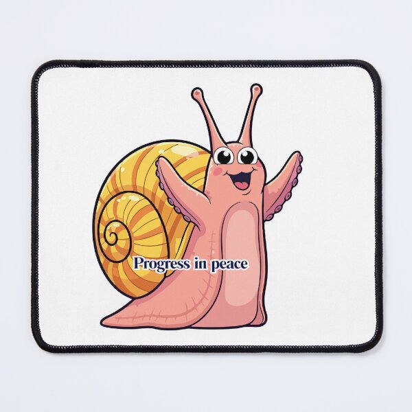 Item preview, Peaceful Progress Snail Artwork | Motivational Slow Living Sticker designed and sold by Pandey14.