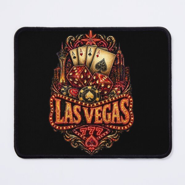 Item preview, Las Vegas Neon Casino Sign Vintage Gambling Graphic T-Shirt Design designed and sold by Wandering Threads.