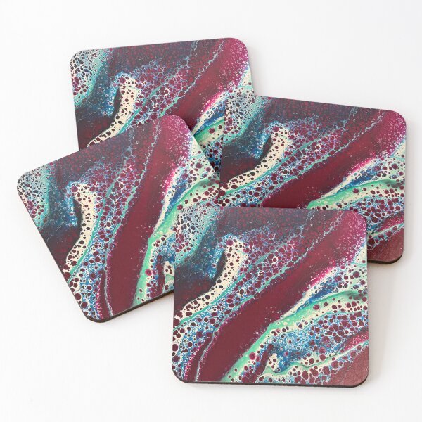 Item preview, Great Magenta Wave Acrylic Abstract Painting  designed and sold by LoveView Designs.