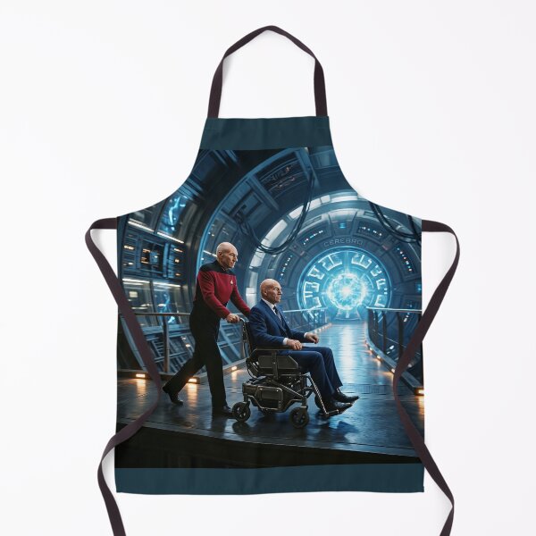 Item preview, Picard pushing Xavier to Cerebro designed and sold by WiseBow.