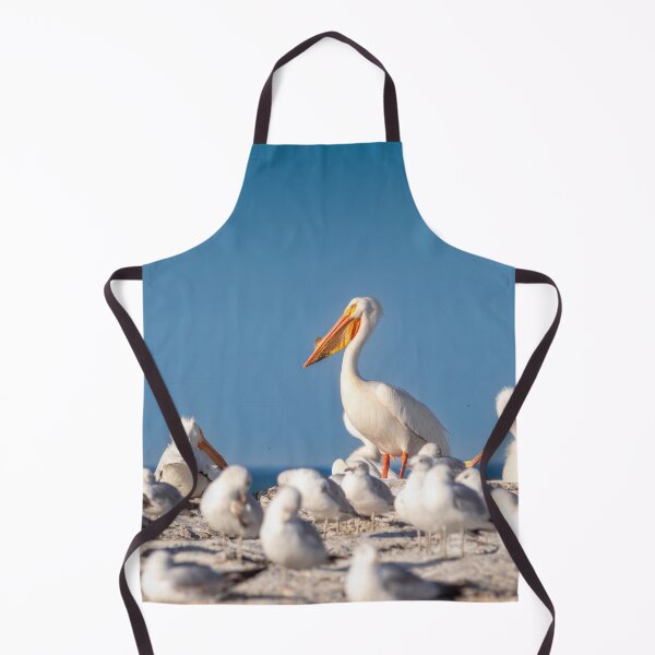 Item preview, Great White Pelicans on Lake Michigan in Sheboygan zoomed designed and sold by TerraMediaLLC.