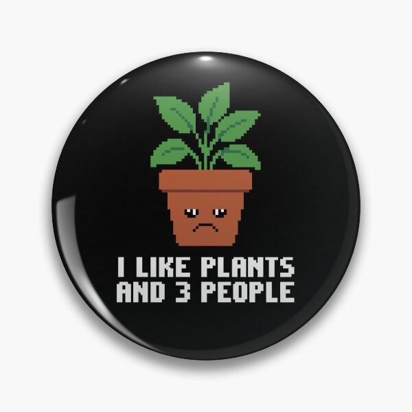 Item preview, Grumpy Pixel Art Potted Plant - Funny Sad Houseplant designed and sold by artistastshirt.