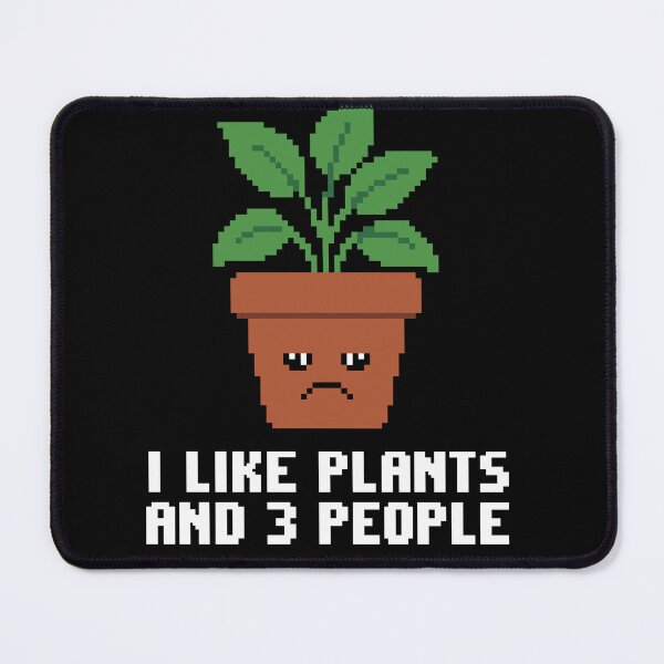 Item preview, Grumpy Pixel Art Potted Plant - Funny Sad Houseplant designed and sold by artistastshirt.