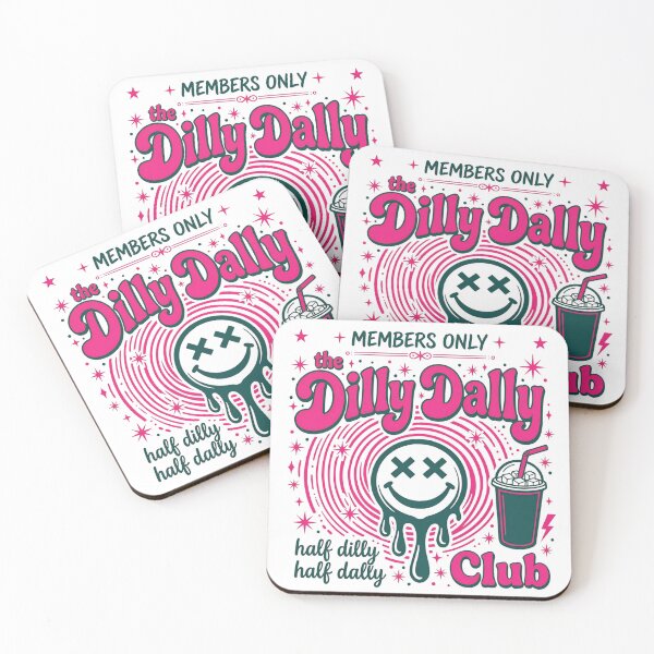 Item preview, Members Only The Dilly Dally Club Funny Coffee Lover designed and sold by CutOutIdols.