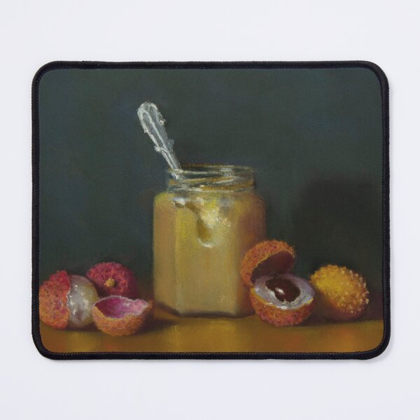 Item preview, Still life of lychees and jam designed and sold by DorotheaPastel.