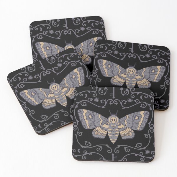 Item preview, Death's Head Moth at Midnight designed and sold by latheandquill.
