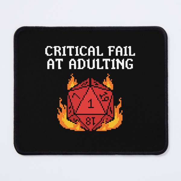 Item preview, Critical Failure - Flaming Nat designed and sold by artistastshirt.
