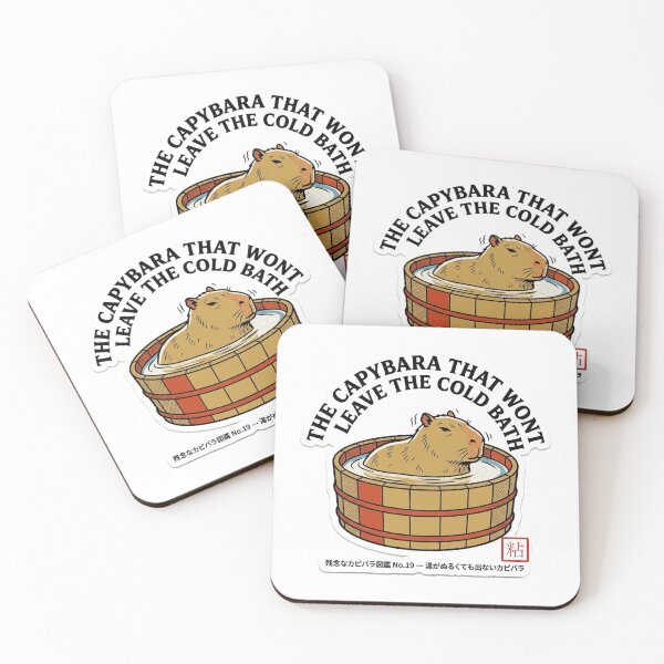 Item preview, The Capybara Who Won’t Leave the Cold Bath — Funny Capybara Tee designed and sold by nurusubetei.