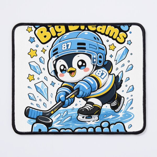Item preview, Penguin Ice Hockey Emblem Youth League Shield designed and sold by VisualArtsOasis.
