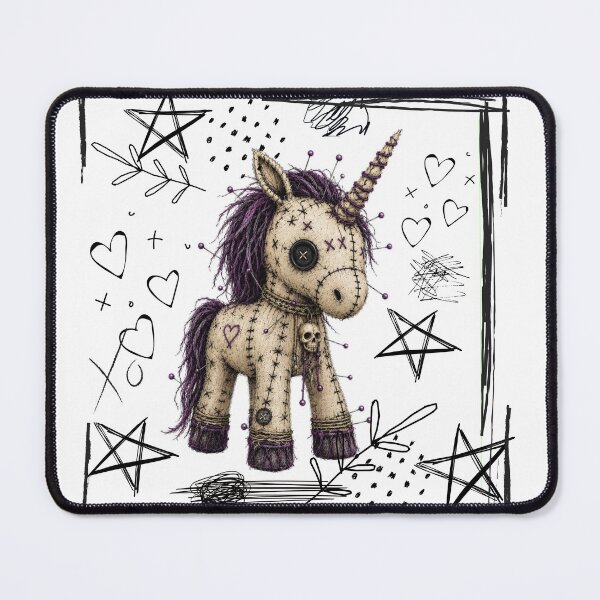 Item preview, Dark VooDoo Unicorn - Stitched Witchy Unicorn designed and sold by CaylaTay.
