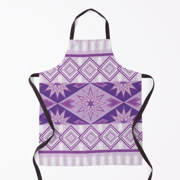 Item preview, Purple Tribal Geometric Seamless Pattern with Diamond and Star Motifs designed and sold by Ei-Ei.