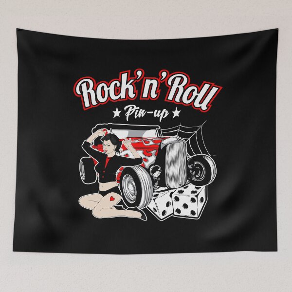 Item preview, Rockabilly Pin Up Girl 50s Sock Hop Party Rock and Roll Hot Rod designed and sold by MemphisCenter.