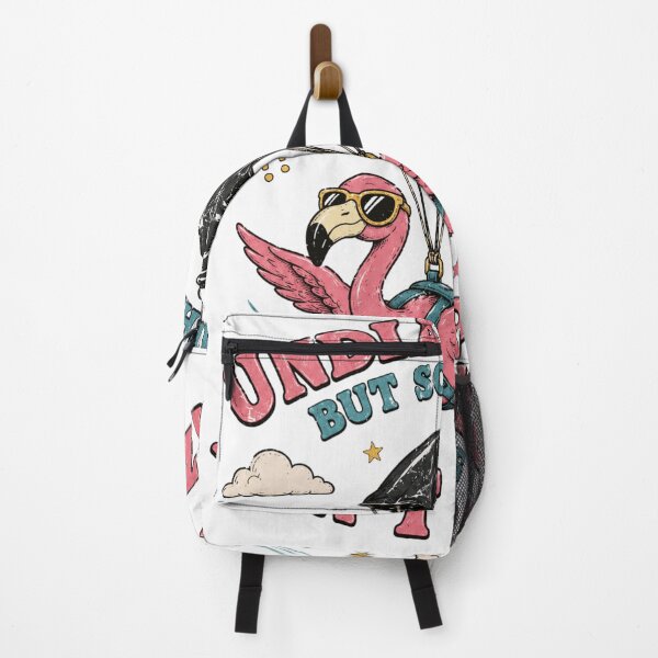 Item preview, Undiagnosed But Something Ain't Right Flamingo Trash Bag Parachute designed and sold by Region.