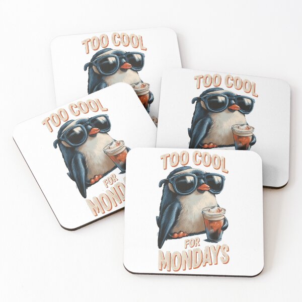 Item preview, Too Cool For Mondays Funny Penguin Design designed and sold by raw_lines.