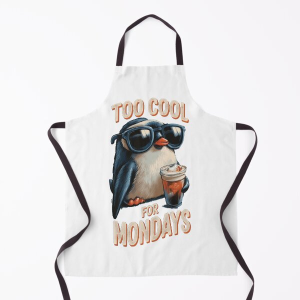 Item preview, Too Cool For Mondays Funny Penguin Design designed and sold by raw_lines.