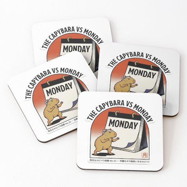 Item preview, The Capybara vs Monday — Funny Monday Capybara Tee designed and sold by nurusubetei.